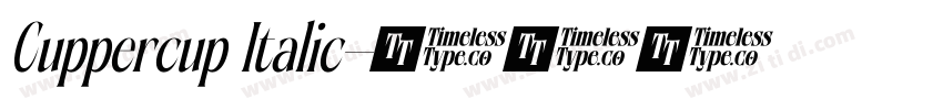 Cuppercup Italic字体转换
